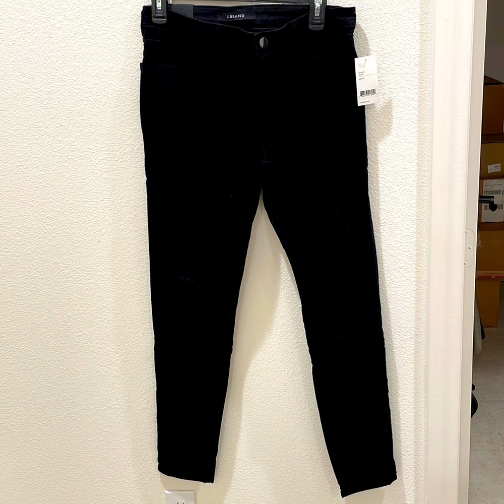 J Brand black super skinny mid rise